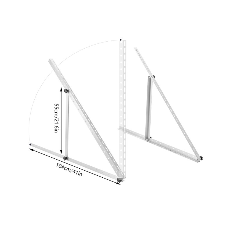 2 Pack 41 inches Adjustable Solar Panel RV Tilt Mount Brackets For Boat / Roof gallery