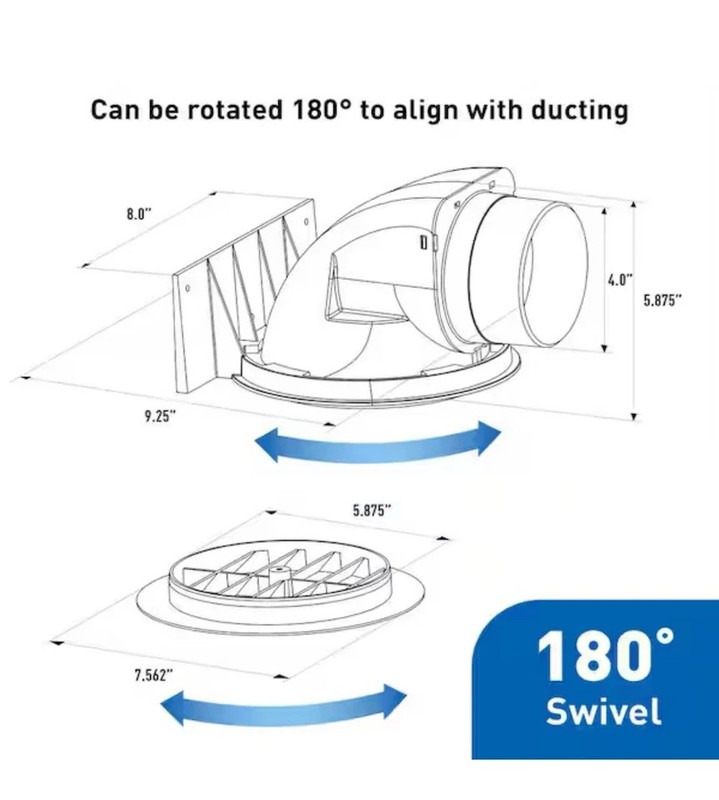 Panasonic EZ Soffit Vent Termination System for Ventilation Exhaust Fans gallery