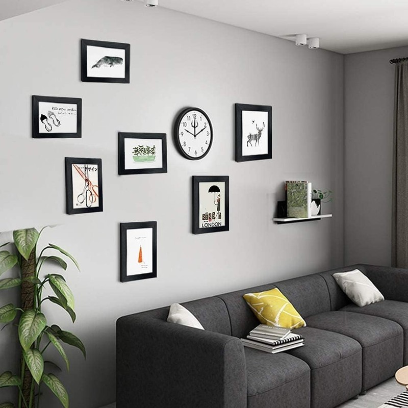 Versatile 5x7 Black Frame Set—7 Stylish Frames for Portrait or Landscape Use gallery