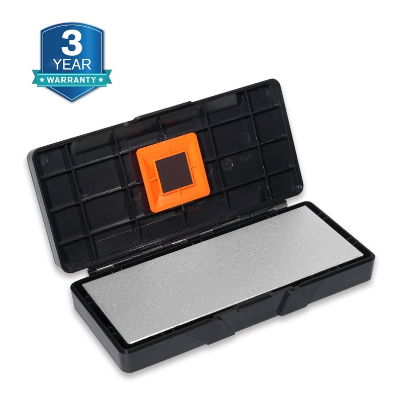 Doublesided Diamond Sharpening Stone Whetstone Knife Sharpener with Storage Base gallery