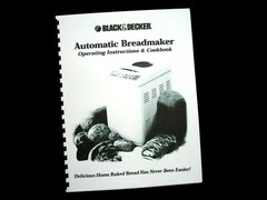 Black & Decker Bread Maker Machine Directions Instruction Manual Recipes Various