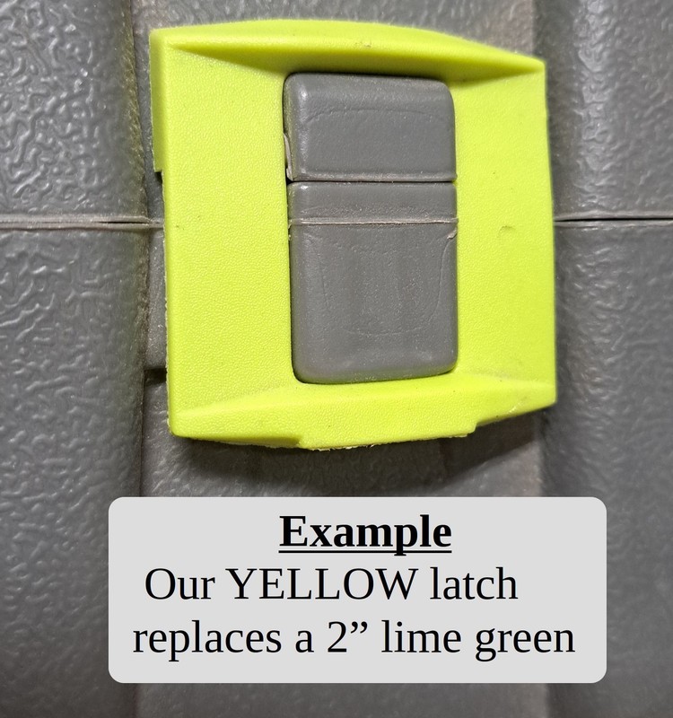 BLACK Plastic Latch Clip Fits Ryobi Drill, Saw, etc Storage Carrying Tool Case gallery