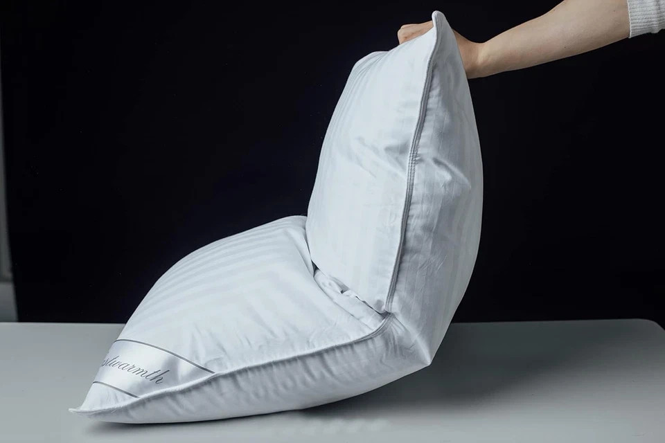 Goose down Feather Soft Pillows One Pillow 100% Cotton Supportive Bed Pillow Str gallery