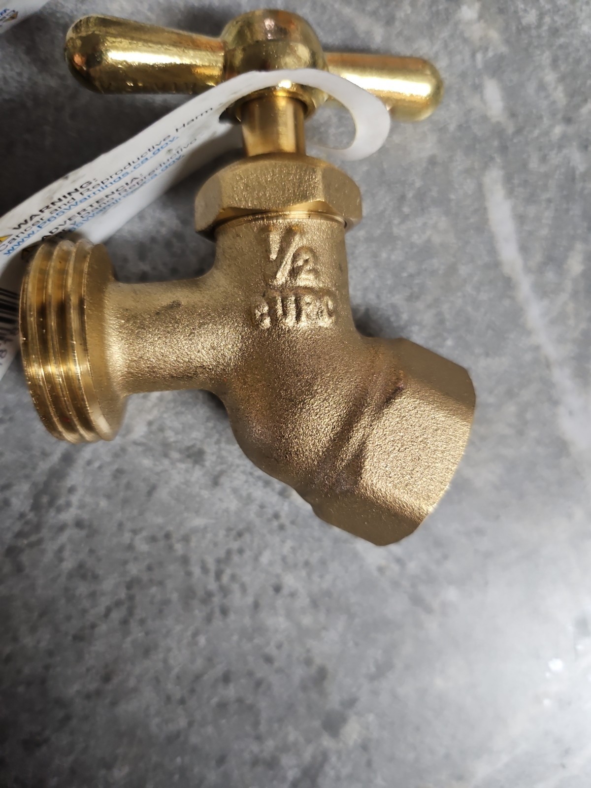 Everbuilt Hose Bibb, 1/2" FIP x 3/4" MHT, Brass, Multi-Turn Valve, Lot Of 2 gallery