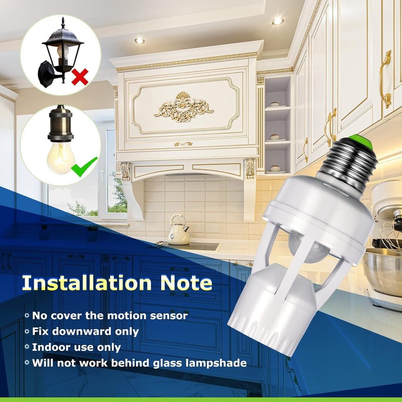 Infrared PIR Motion Sensor E27 LED Light Lamp Bulb Holder Socket Switch 110/220V gallery