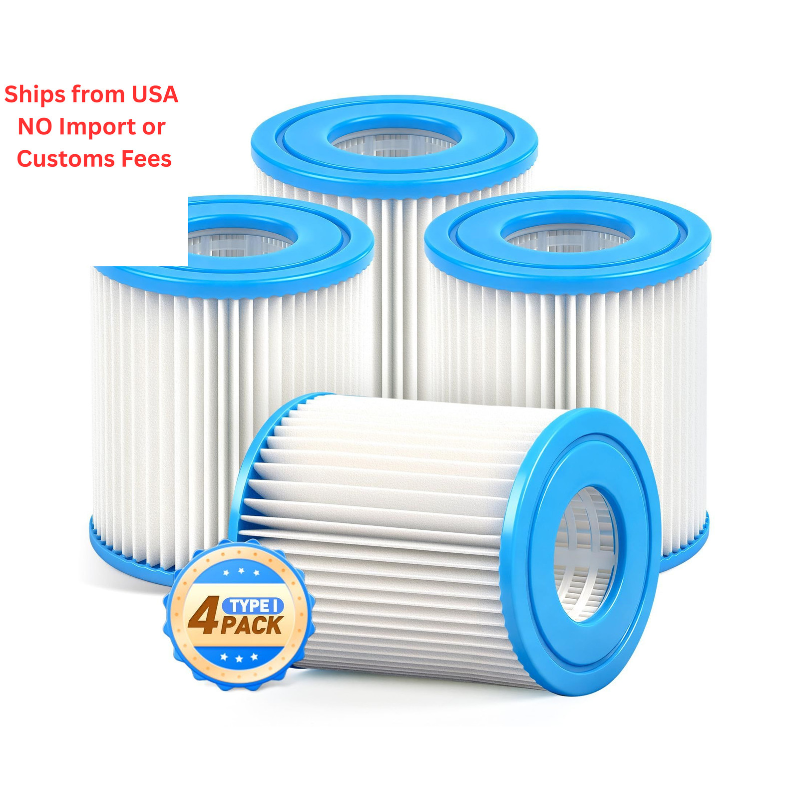 BluClear Universal High-Efficiency Type I Pool Filter Cartridge(4 White gallery