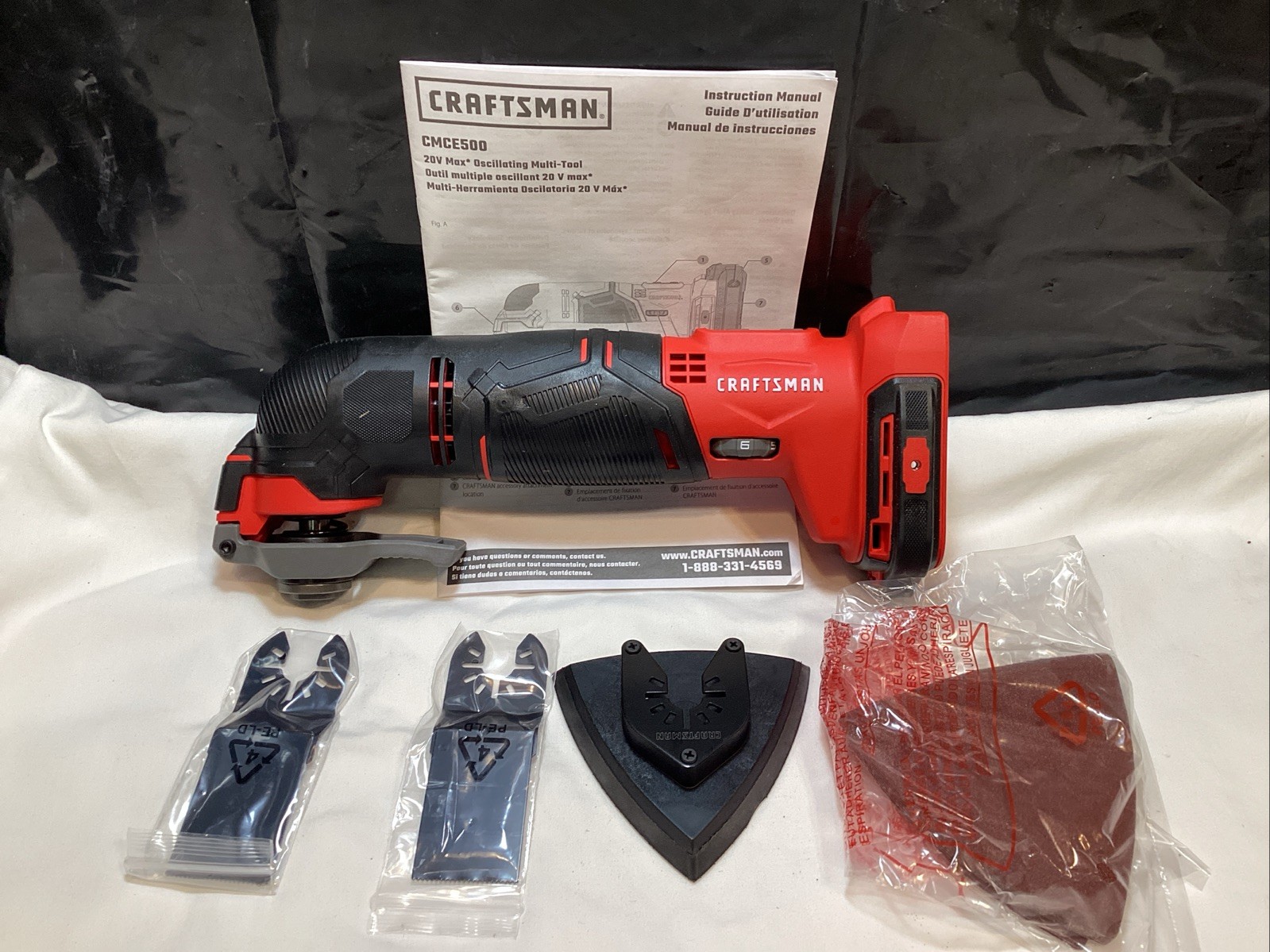 Craftsman CMCE500 20V Max Oscillating Multi-Tool Bare Tool w/ Attachments gallery