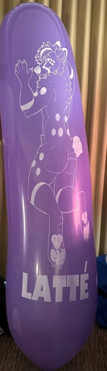 Cattex GPF9 / GL700 87" 220cm banner balloon in Latte Deerdog print anime gallery
