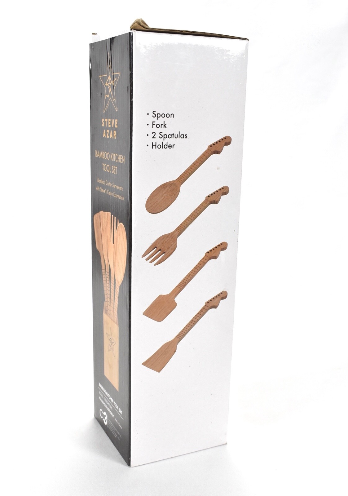 Steve Azar Bamboo Guitar Handle Bamboo Kitchen Tool Set Serveware ￼￼ gallery