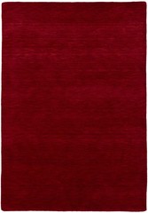 Red Solid Design Hand-Loomed 4X6 Gabbeh Wool Rug Oriental Home Decor Carpet