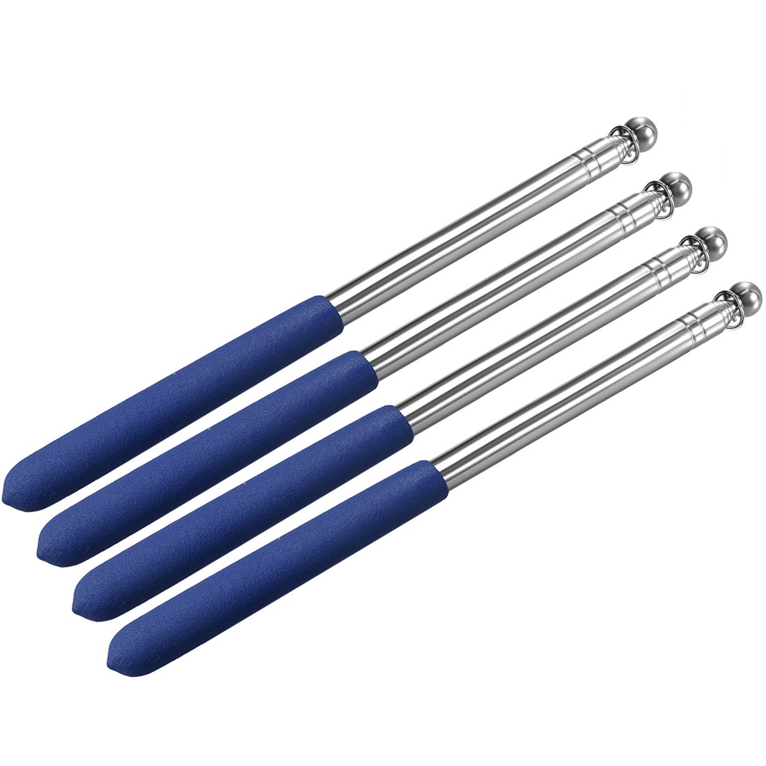 4pcs 3.28FT/1M, Handheld Flagpoles, Guide Flag Pole,Blue gallery