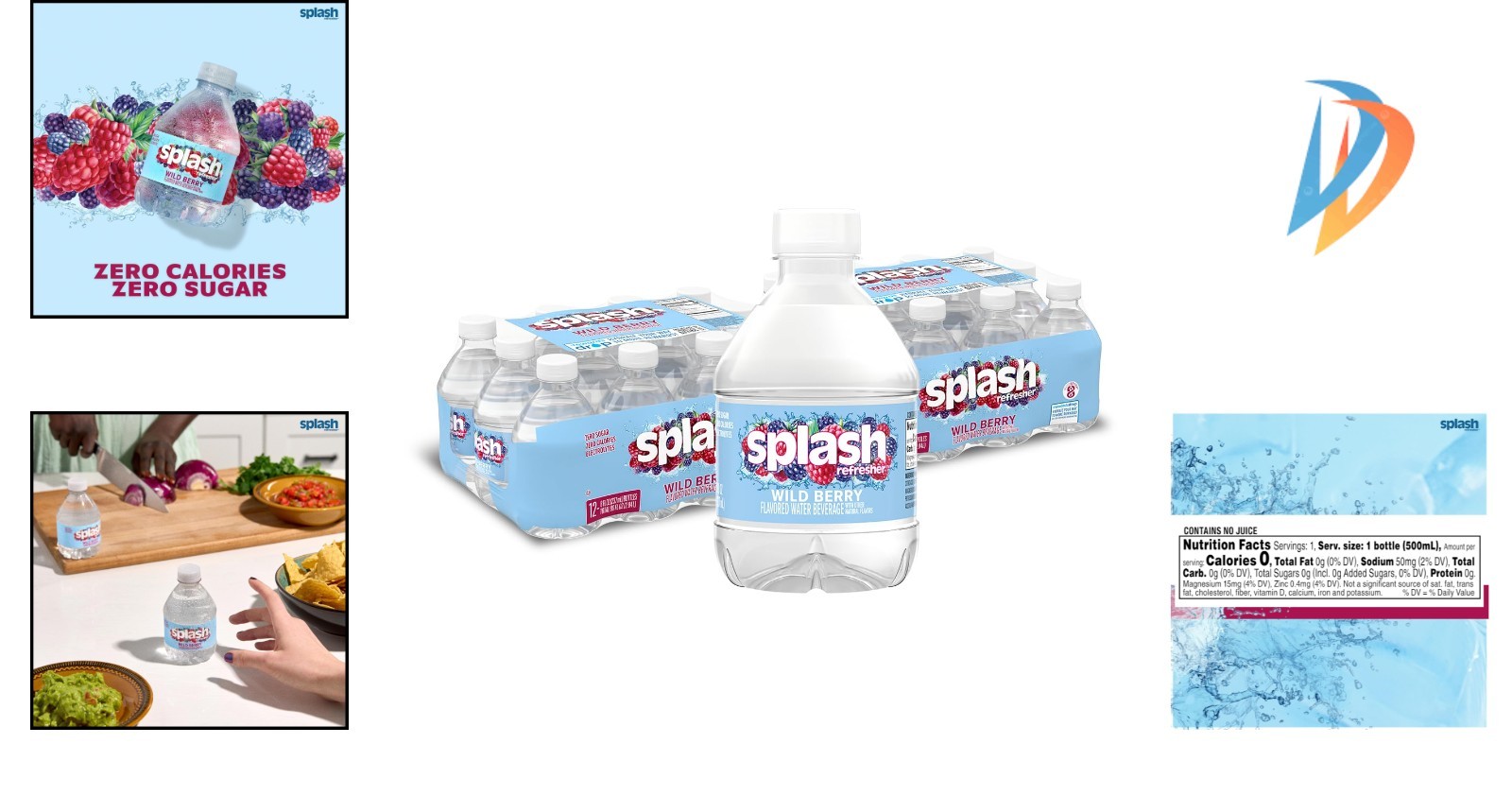 Refreshing Wild Berry Flavor Water - Pack of 24, Perfect for Anytime Enjoyment gallery