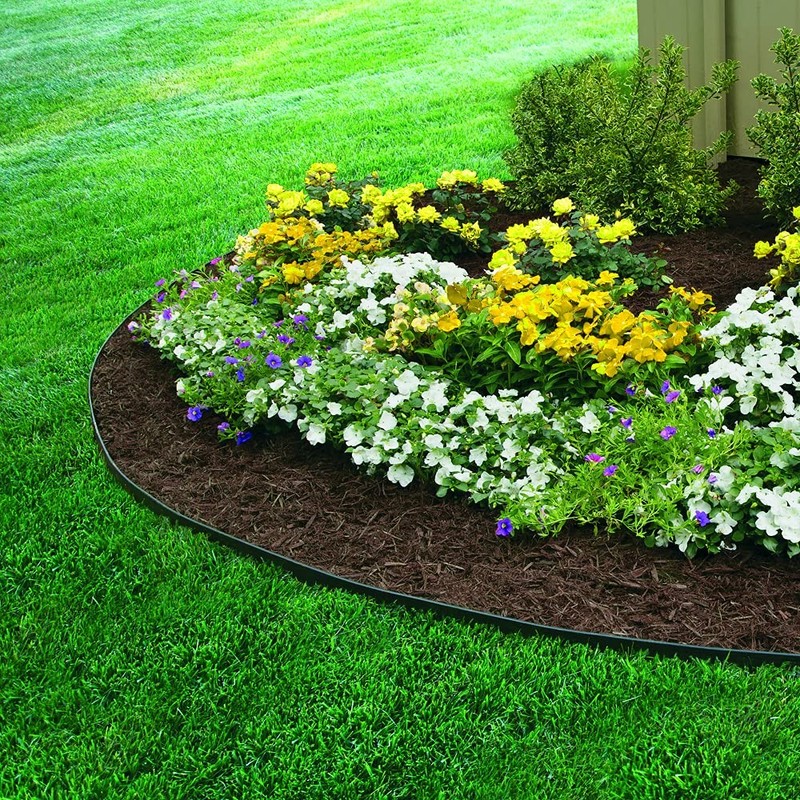 EasyFlex NoDig Flexible Landscape Edging Kit 100 ft Black Garden Border gallery