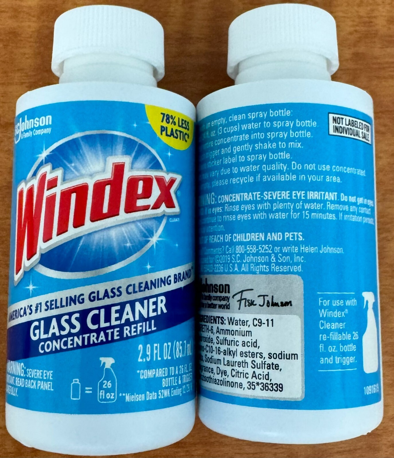 Windex Glass Cleaner Concentrate 2.9 Oz Each Concentrated Refill Bottles 12 Pack gallery