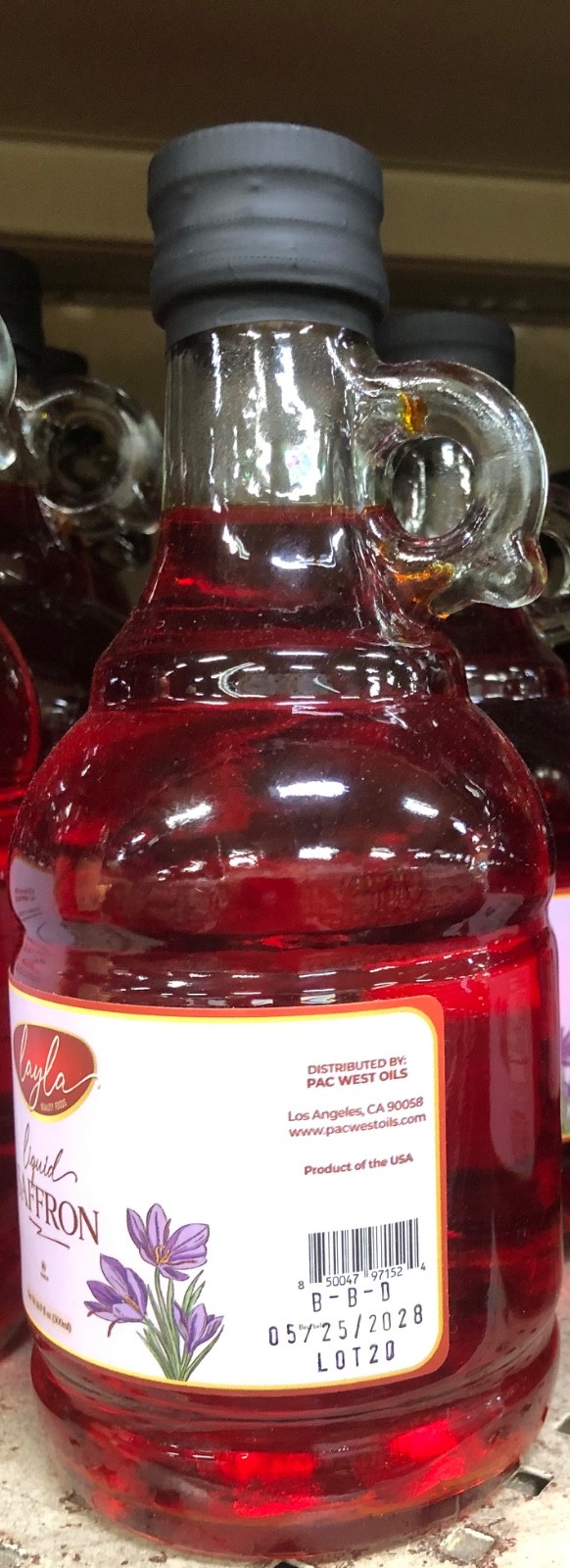Layla Liquid Saffron 33.8 fl oz. (1 Liter) Large Glass Jar gallery