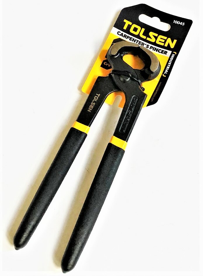 TOLSEN 8" INDUSTRIAL CARPENTER'S PINCER END NIPPER WIRE END CUTTERS PLIER #10045 gallery