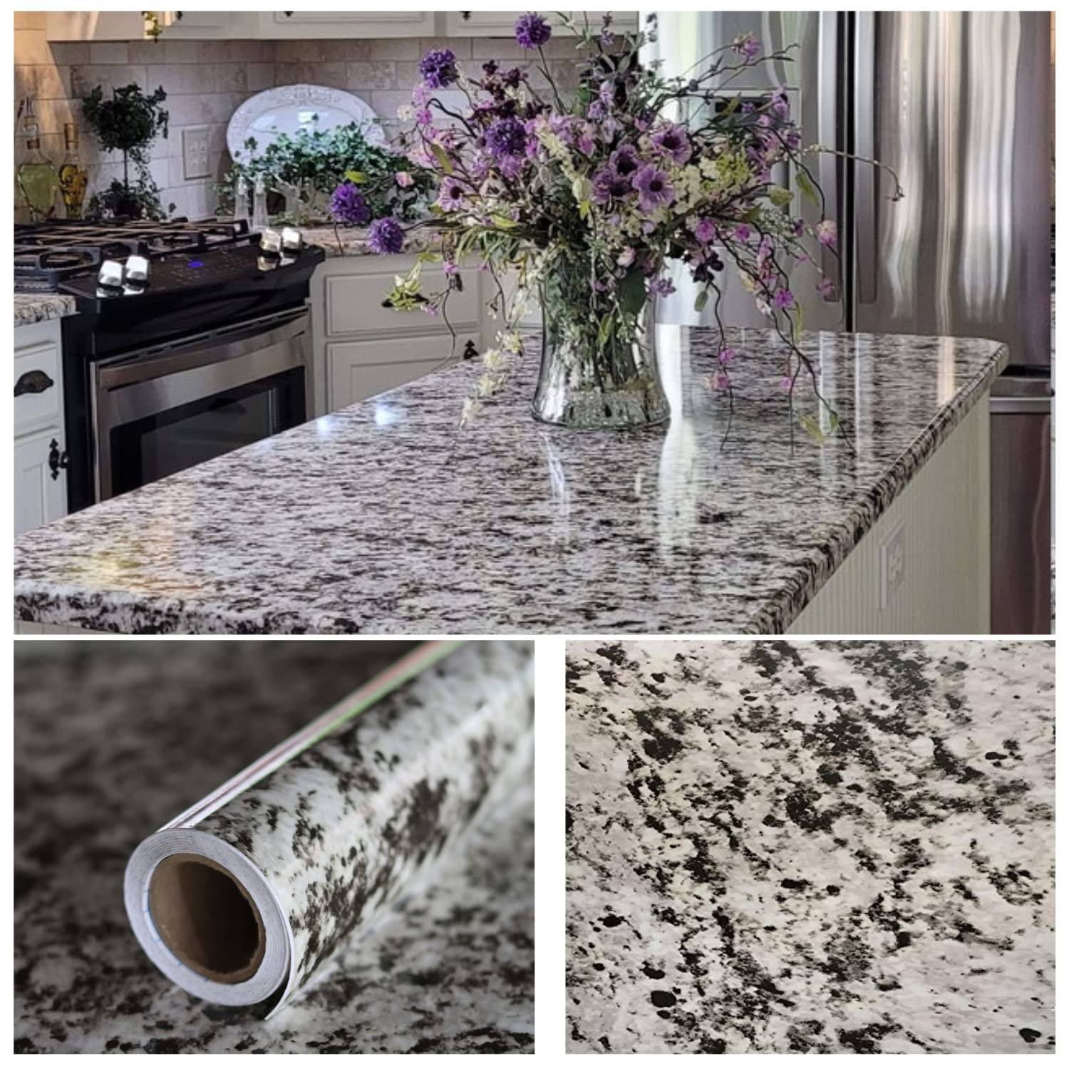 Peel and Stick Vinyl Countertop WrapKitchen Countertop Laminate Sheet 3ft x 20ft gallery