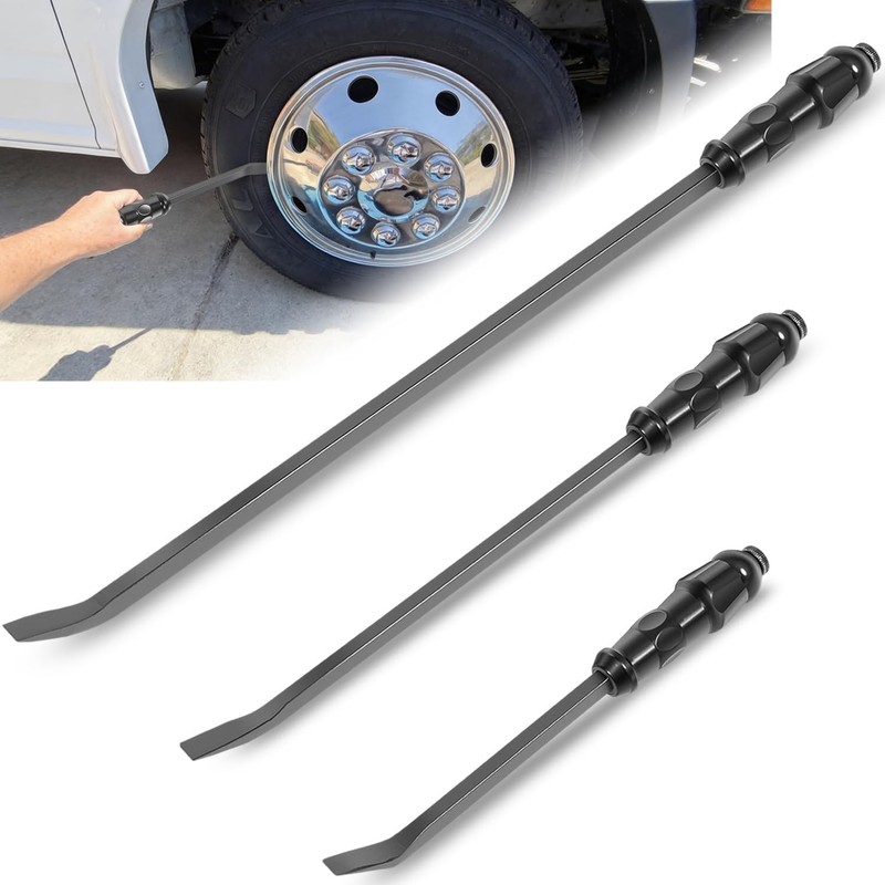 Angled End Handled Pry Bar with Striking Cap Set Steel, 3-Piece (12, 17, 25 in.) gallery