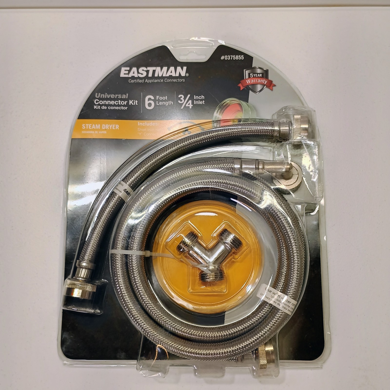 Eastman Universal Connector Kit for Steam Dryer 6ft Length 3/4" Inlet NEW gallery