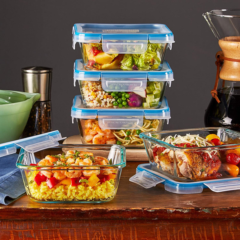 Snapware Total Solutions (5-Pack, 4 Cup) Glass Food Storage Containers Set, Airt gallery