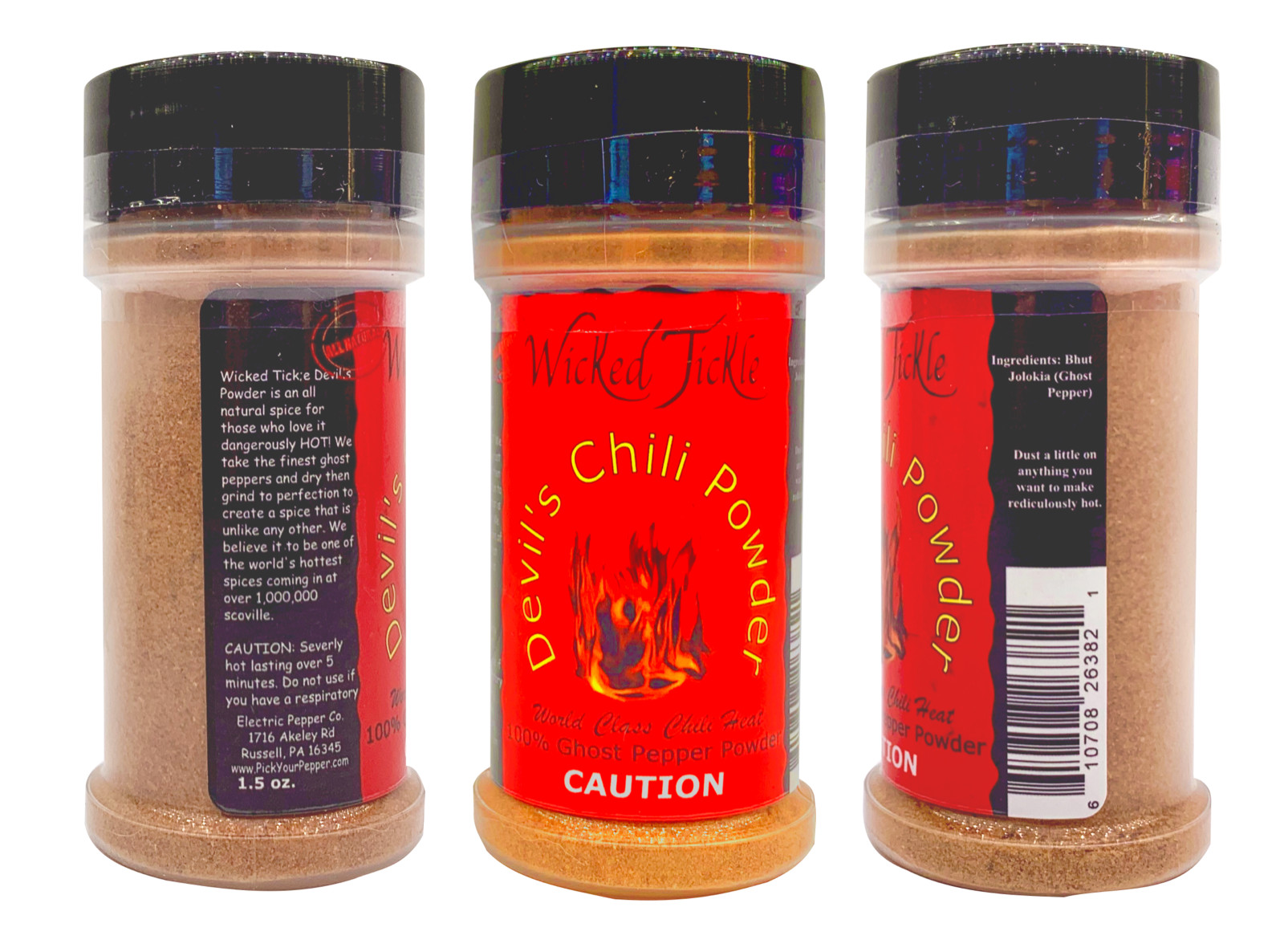 Ghost Pepper Powder Dried Chili Spice Devil's Chili Wicked Tickle Hot Seasoning gallery