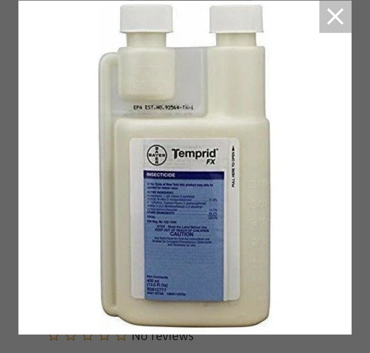 Bayer Temprid FX Concentrated Liquid Insecticide 400 ml gallery
