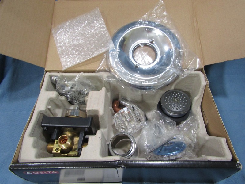 Delta Single Handle Full Spray Shower Faucet Chrome (VALVE INCLUDED) J gallery