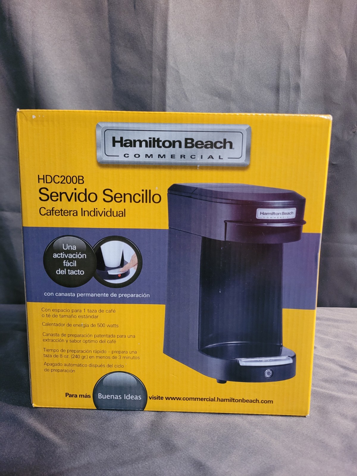 Hamilton Beach Single-Cup Hospitality Coffee Maker Black gallery