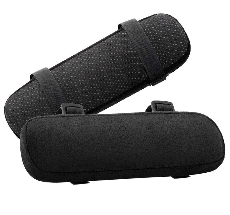 2Pcs Chair Armrest Pad Universal Memory Foam Chair Arm Rest Cushion Cover USA gallery