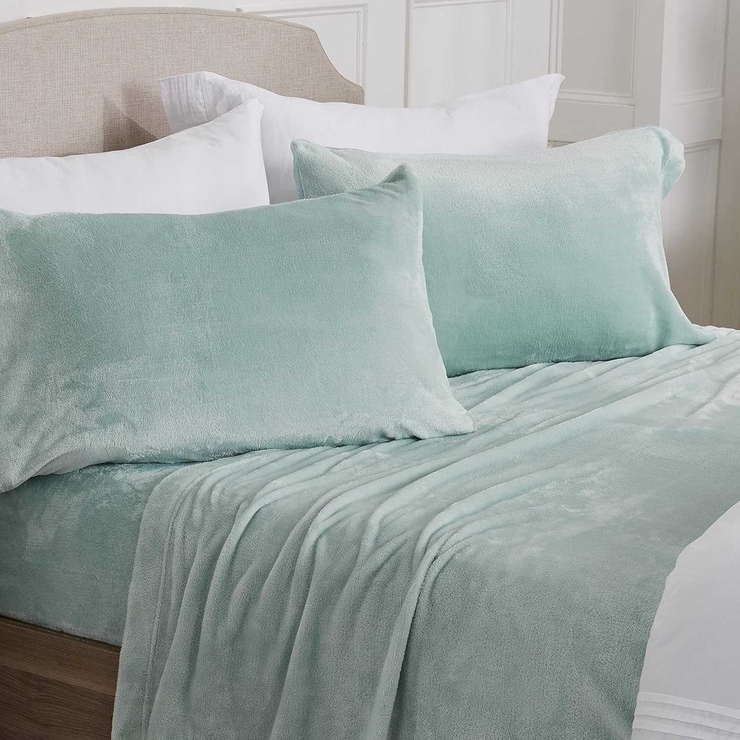 Ultra Soft Micro Fleece Sheets Set with Extra Deep Pockets | Super Plush Polar F gallery