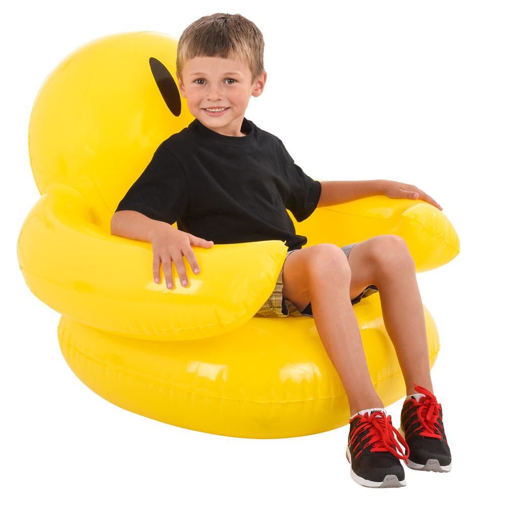 36'' Smiling Happy Face Inflatable Chair Fun Playroom Inflatable Chair gallery
