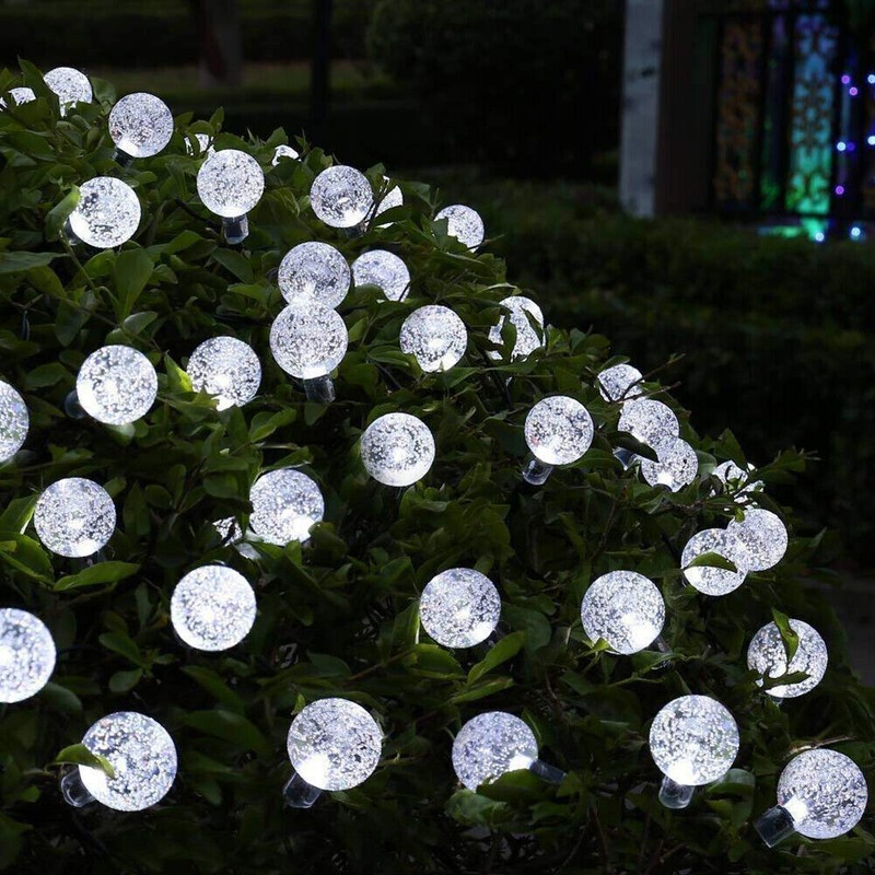 21FT Outdoor String Lights 30 LED Solar Bulb Patio Party Yard Garden Wedding gallery