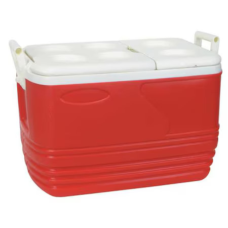 Full Size Chest Cooler, 60 Qt., Red, 4Aap7 gallery
