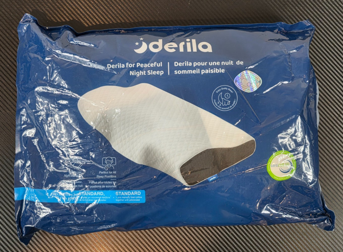 Derila Standard Memory Foam Pillow Ergonomic Neck Support Sleep Pillow gallery