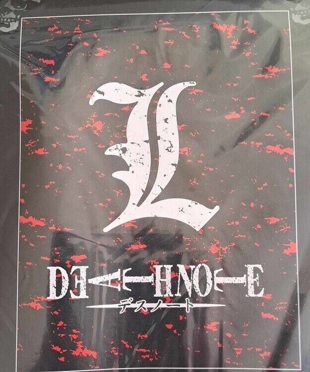 Death Note L Logo New Fleece Throw Gift Blanket L Lawliet Light Yagami Ryuk NIP gallery