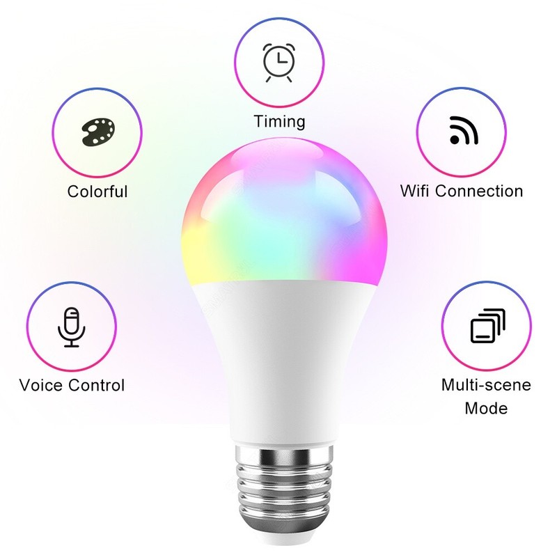 Smart Life LED E27 Bulb Dimmable APP Remote Control For Google Home Alexa gallery
