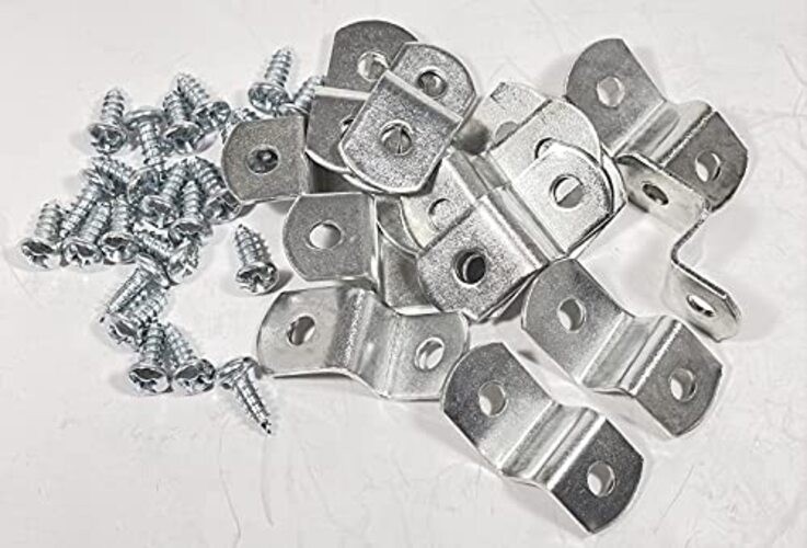 3/8" Canvas Offset Clips with Screws Extra Heavy Duty 10 Pack gallery