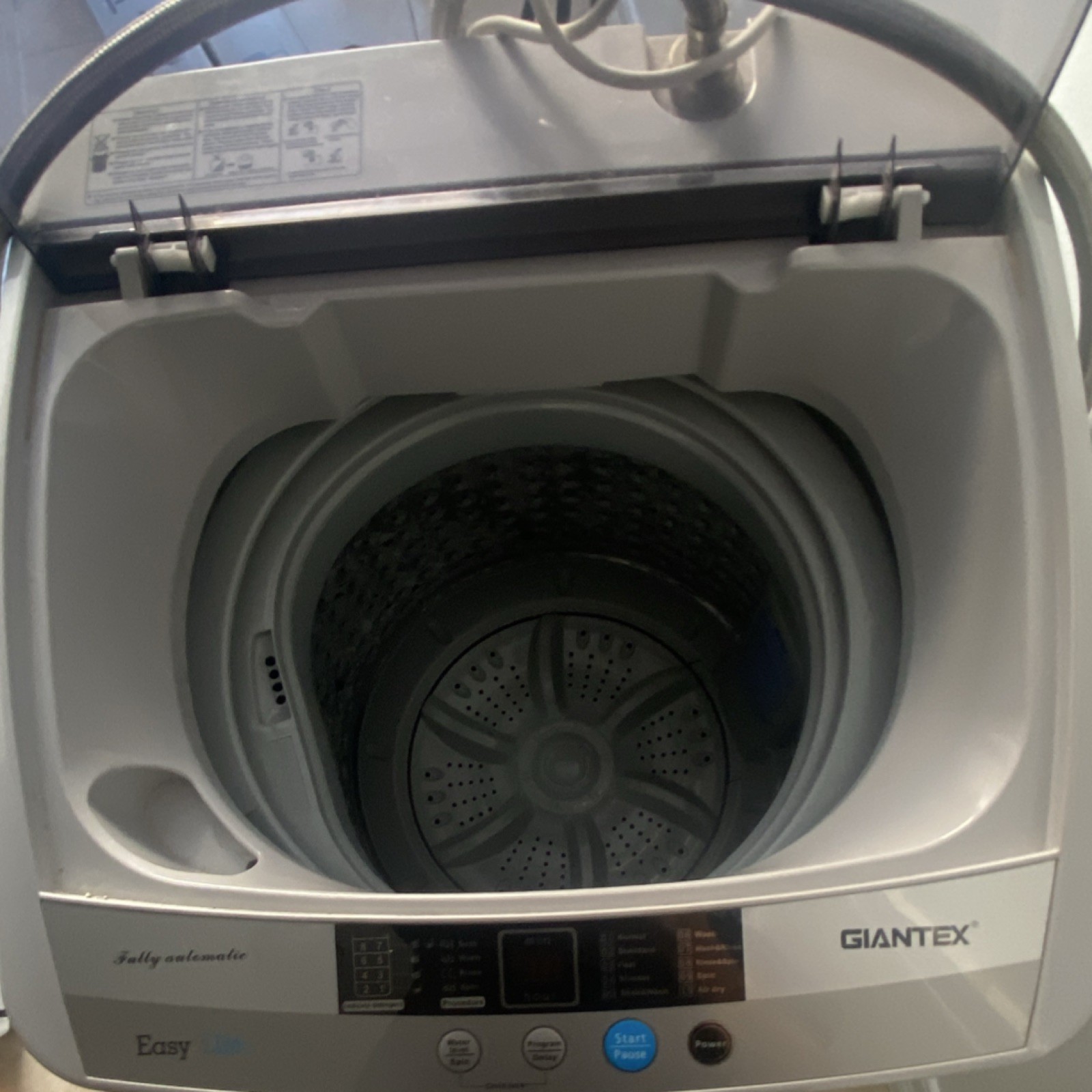 Giantex Easy Life Portable Fully Automatic Top-Loading Washer, Child Lock, Gray gallery