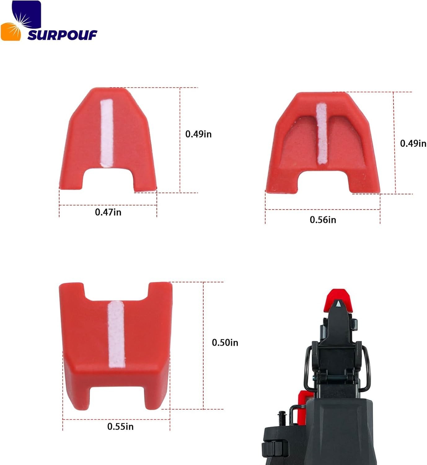 3-Pack SURPOUF 42-38-0017 No-mar Pad Kit Fits For Milwaukee M18 2746-20... gallery