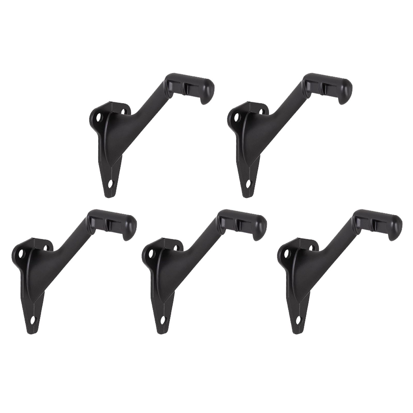 Design House 5-Pack Standard Handrail Brackets for Stairways and Hallways, Matte gallery