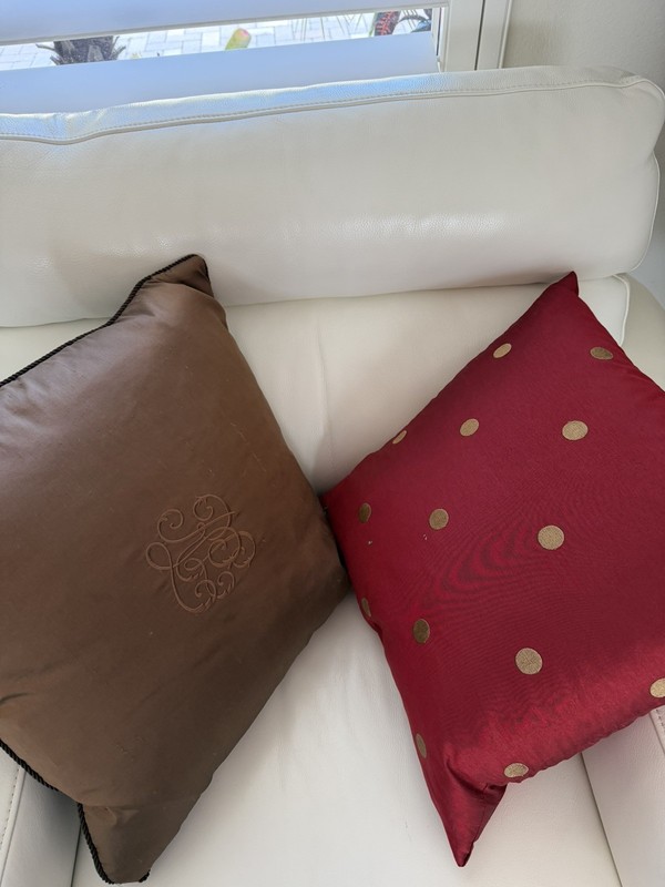 Hand Painted Silk Pillows (Two) gallery