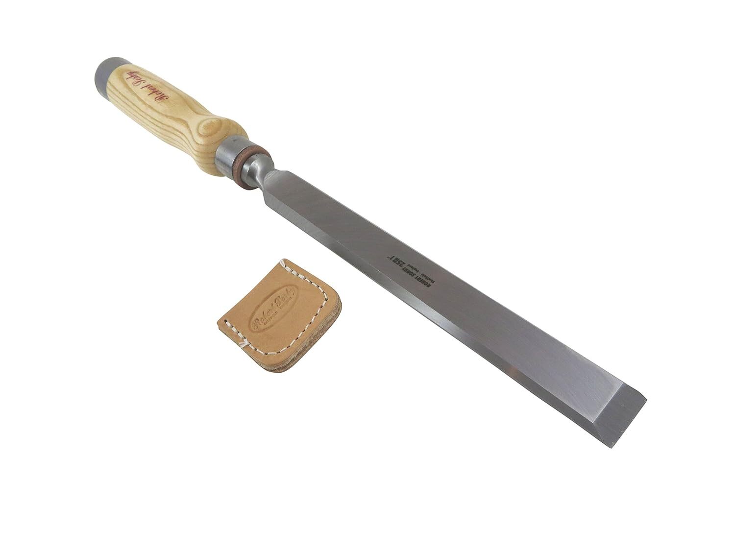 Sorby 286/285EG25 1-In Timber Framing Chisel and Leather Edge Guard 15-1/2 In gallery