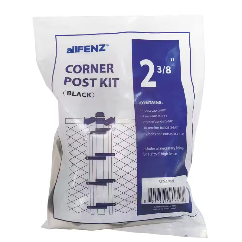2-3/8" CORNER POST KIT - Black gallery