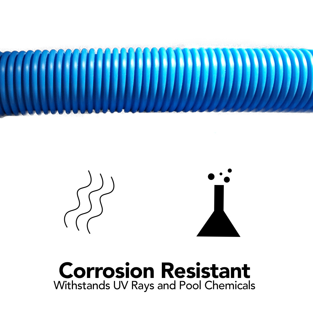 Puri Tech Pool Cleaner Vac Hose Kreepy Krauly Barracuda 1.5 in x 4 ft Blue 9 pk gallery