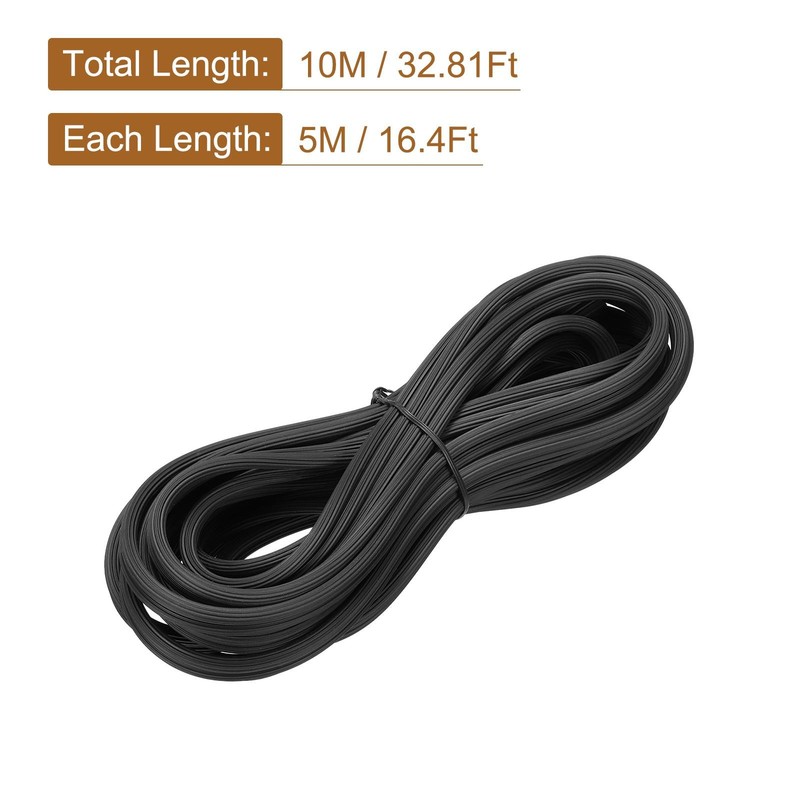 Screen Spline 10M/32.81Ft Rubber Window Sealing Strip 5mm OD Black gallery