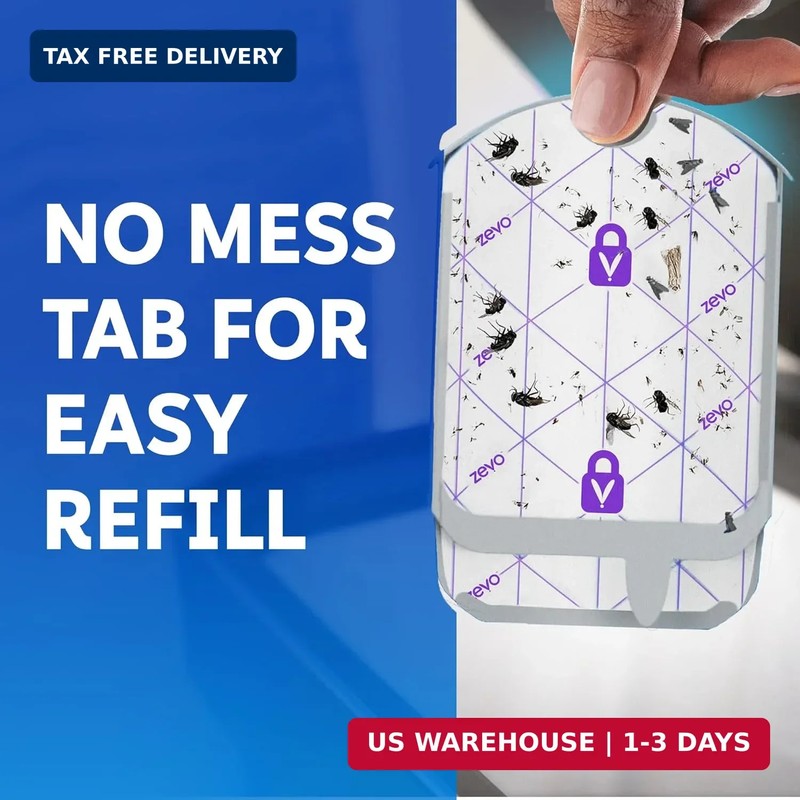 Zevo Flying Insect Trap Official Refill Cartridges - Fits Zevo Trap and MAX Indo gallery