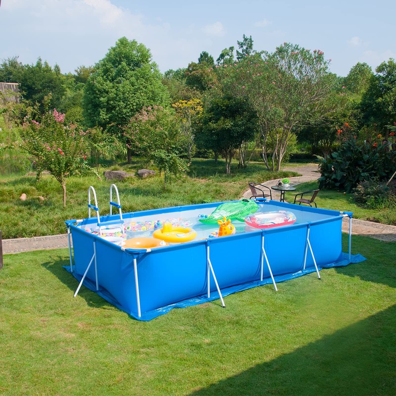 Rectangular Waterproof Pool Ground Cloth 11x7.8 Ft Liner Pad for Above Ground gallery