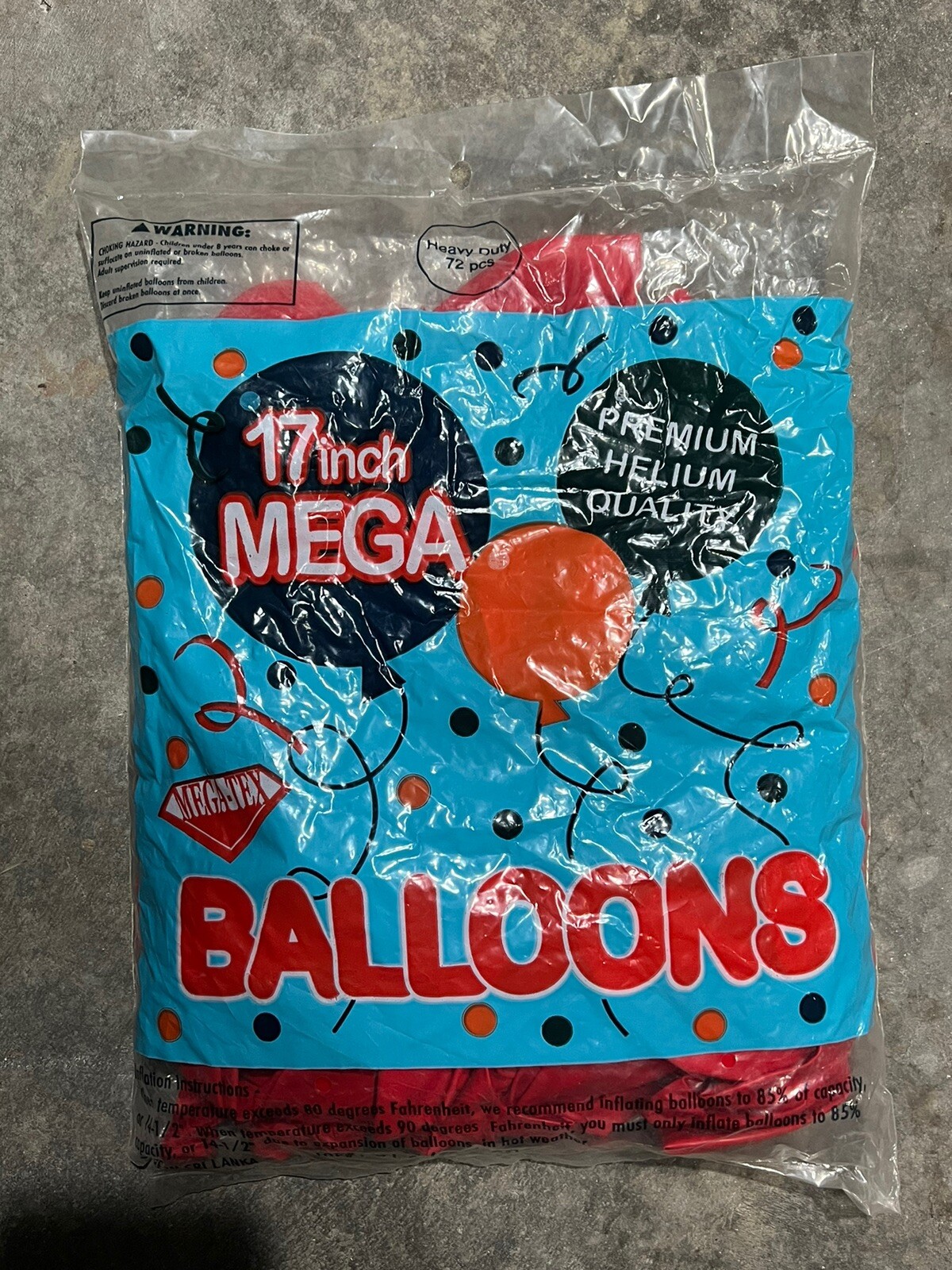 17 inch Balloons 72 Count Red gallery