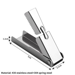 Practical Portable Crawfish Shelling Seafood Tools Peeler Stainless Steel Pocket