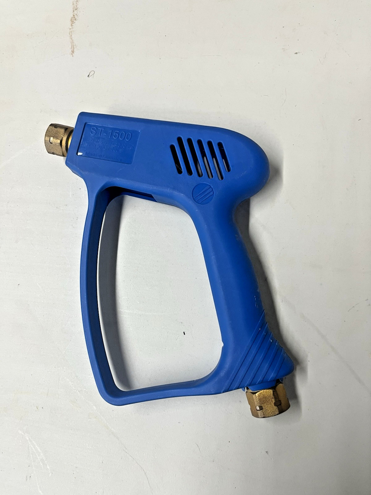 Pressure Washer Open Trigger Spray Gun Blue ST1500 4000 PSI 3/8 Inlet 1/4 Outlet gallery
